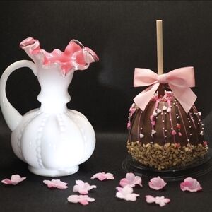 Fenton Peach Crest Beaded Melon